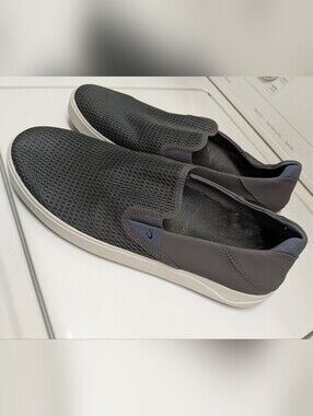 OLUKAI LAE' AHI Mesh Breathable Boat Shoe, Slip On Loafer, Mens Sz 14, EUC!!!